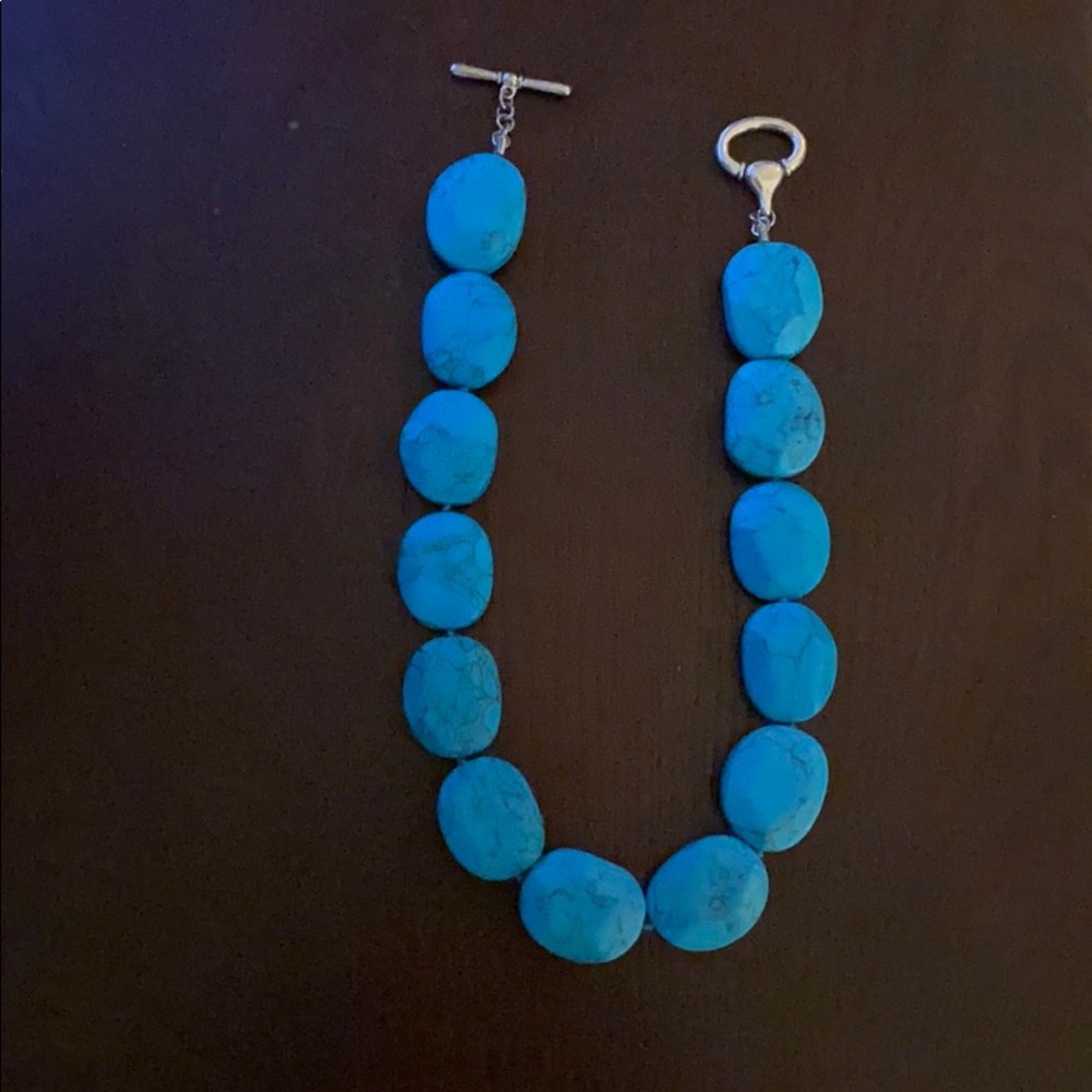 Ralph Lauren turquoise resin necklace